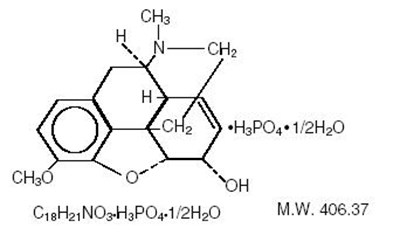 Image Of Codeine Phosphate Chemical Structure (Chemical Structure 2)